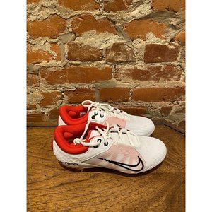 Nike Hyperdiamond 4 Pro Softball Cleat White Red (CZ5920-105) Women's Size 9.5